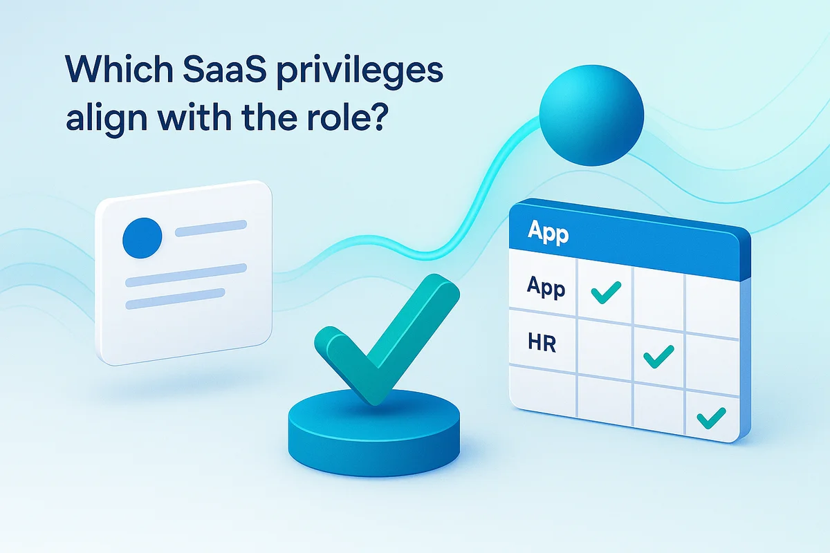 Matrix illustrating SaaS access choices for new hires to ensure productive onboarding from day one.