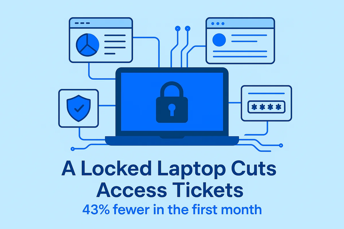 A secure laptop setup process enhances SaaS data protection during employee onboarding and reduces potential security breaches.